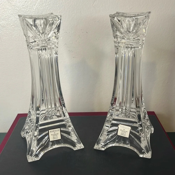 Waterford Crystal Other - Pair of New Marquis by Waterford Crystal Odyssey Candlestick Holders